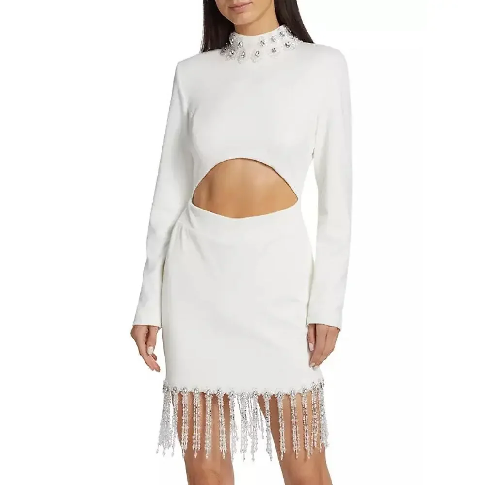 patbo hand beaded dress HAND-BEADED LACE GOWN